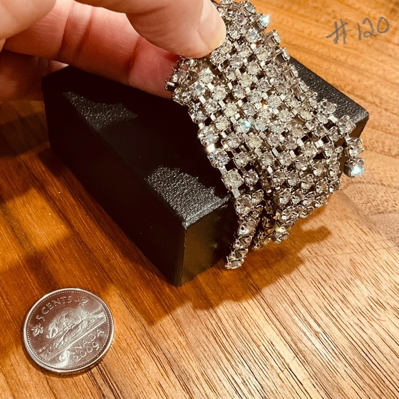 Broche vintage/pierre du Rhin/cascades. Cascade vintage rhinestone brooch. - Picture 1 of 3